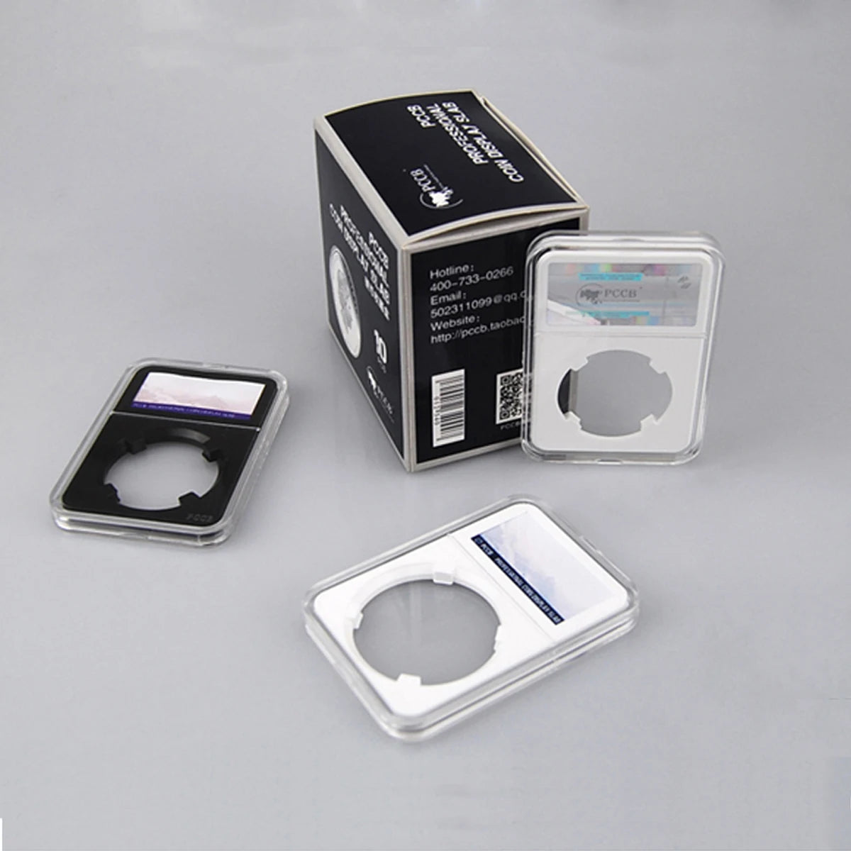 1PCS Home Storage Box Coin Slab Holders PCCB for Grade NGC PCGS Display Storage Case Protector Box Plastic Holder Acrylic Box