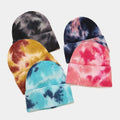 Wholesale Winter Acrylic Women's Knit Tie Dyed Stretch Fashion Hats Beanie for Casual