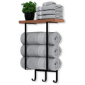 Modern Wall Mounted Stainless Steel Bath Rack Bar Shelf Set Black Standing Towel Hook Holder Heater 3-Year Warranty for Bathroom
