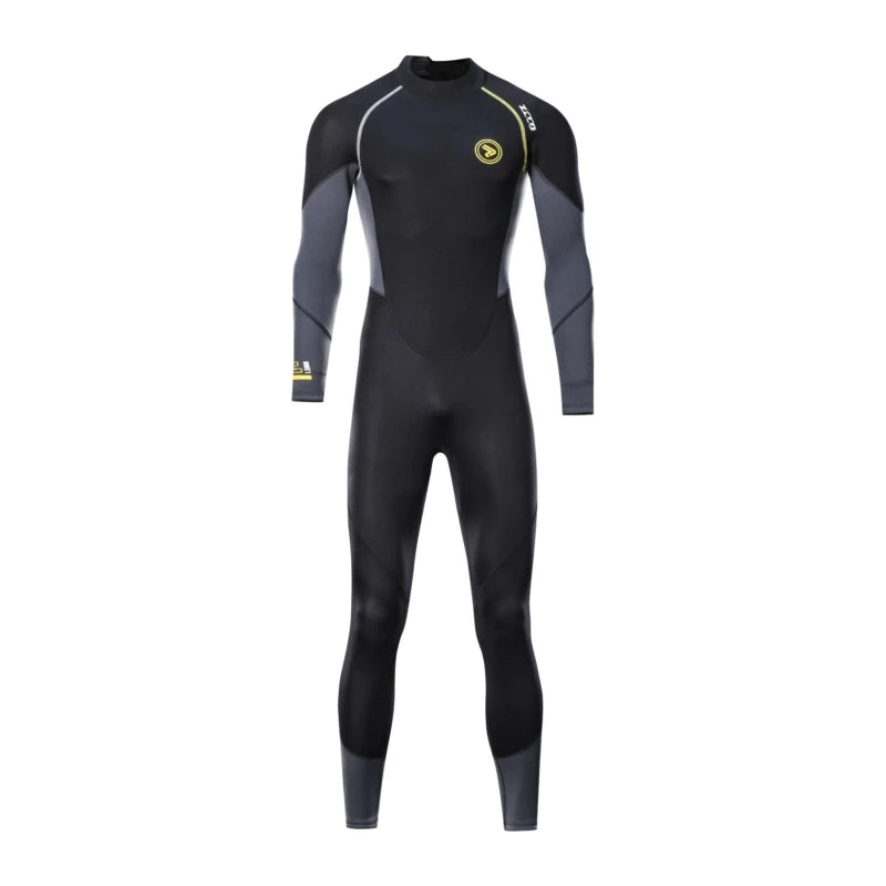 3MM Neoprene Full Logo Printing Long Sleeve Wet Suit Spear Fishing Swimming De Surf Men Wetsuit for Surfing