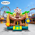 Factory Wholesale Price Outdoor Playground Bounce Slide Jungle Inflatable Monkey Bounce House Kids Jumping Castle Combo for Sale