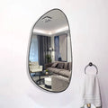 Large Big Black Gold Metal Framed Full Length Irregular Asymmetry Body Long Dressing hang Wall Mirror Miroir Spiegel