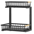 Single-Tier Pull-Out Non-Folding Multifunction Metal Baskets Standing Type Kitchen Dish Rack for Dormitory Toiletries Storage