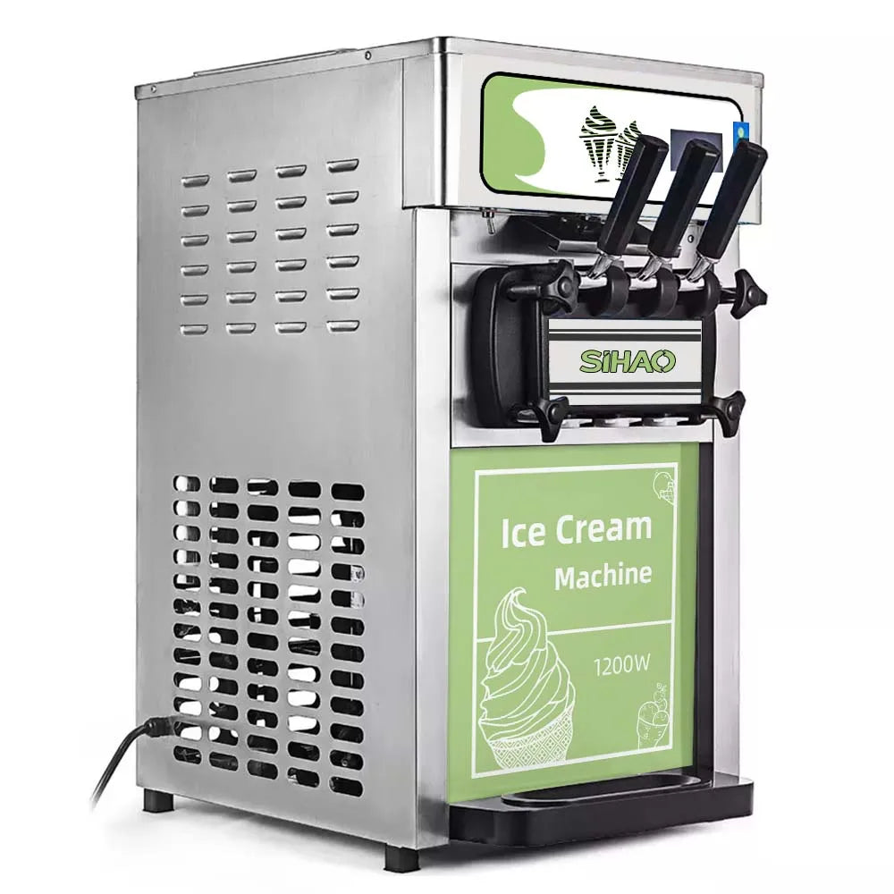 EU warehouse Discount 18L/H 2+1 flavors Stainless Steel Ice-Cream Machines Commercial Ice Cream making Machine