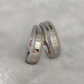 Silver White Gold Stainless Steel Jewelry Couple Alliance Wedding Rings Anel Bague Anillos Eheringe Snubni Prsten Ringar Anelli