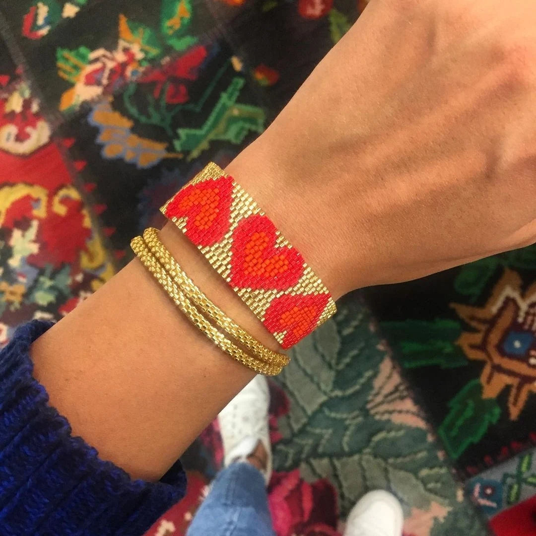 Go2boho Miyuki Bracelet Set for Women Fashion Jewelry Factory Jewellery Design Heart Bracelets Gift Handmade Pulseras Bileklik