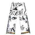 Men's Tapestry Cargo Pants Hot Seller Zipper Wideleg and Baggy Pants Men's Flare Pants Trousers