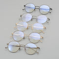 New Business Change Logo Pure Titanium Round Lightweight Unisex Anti-blue Full-Rim Eyeglasses Frames OEM Factory