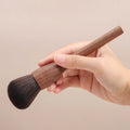 Reusable Solid Wood Handle Fiber Bristles Loose Powder Brush Single Professional Beauty Tool Makeup Brush Own Brand