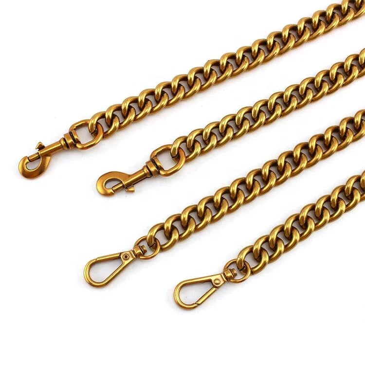 Nolvo World 6 Colors 60-130cm Aluminum Chain 17mm Roller Metal Thick Light Weight Chain for Hand Bags Long Strap Replace