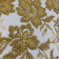 Wholesale Latest Crystal Beaded Sequins Wedding Bridal Embroidery Beads Sequins Fabric