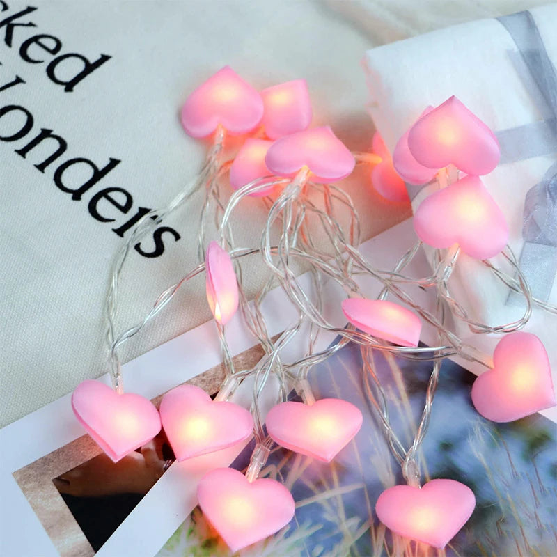 Factory Price Led String Fairy Light Love Heart Wedding Christmas Motif Light Indoor Party Garden Garland Lighting
