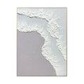 100%Hand Painted Living Room Decor White Relief Large Modern Textured Art Artwork Abstract Painting