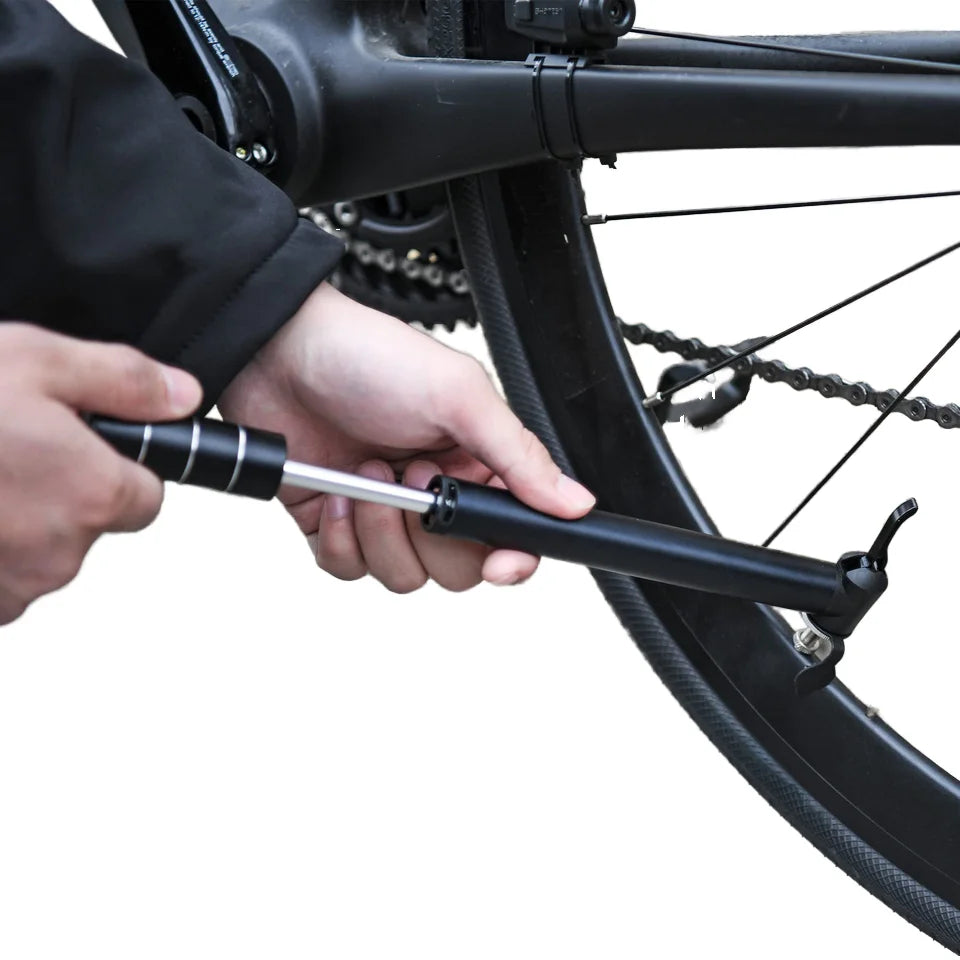 Portable High-Pressure Hand Pump for Bicycles Cycles Presta & Schrader Valve Adapter