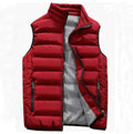 Hot Selling Online Men's Classic Winter Vest 100% Polyester Waterproof Warm Waistcoat Fashionable Padded Gilet Outdoor Jackets