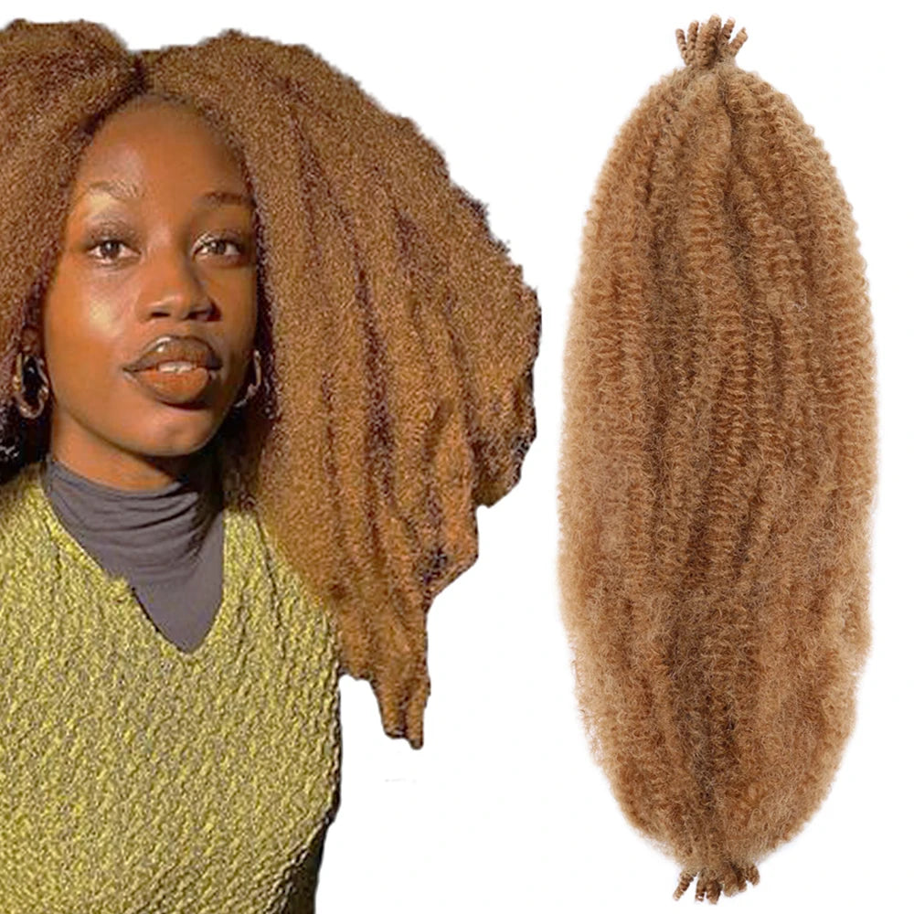 Afro Marley Hair Marley Braid Hair Extension Synthetic Ombre Marley Hair Braid Afro Kinky Bulk Spring Braids