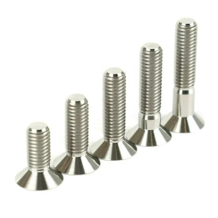 M2 M2.5 M3 M4 M5 M6 M8 Titanium Allen Head Bolts Titanium Socket Flat Countersunk Head Screws