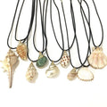 New Boho Gold Papua Seashell Necklace for Women Real Sea Shell Pendant on Popcorn Chain for Weddings