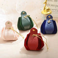 2023 New Design Leather Gift Candy Packing Bag Festival Favor Case Party Favor Case Wedding Packing Candy Bags