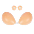 New Trend Women's Invisible Silicone Bra Self-Adhesive Washable Breathable Waterproof Beauty Intimates Thick Seamless Design