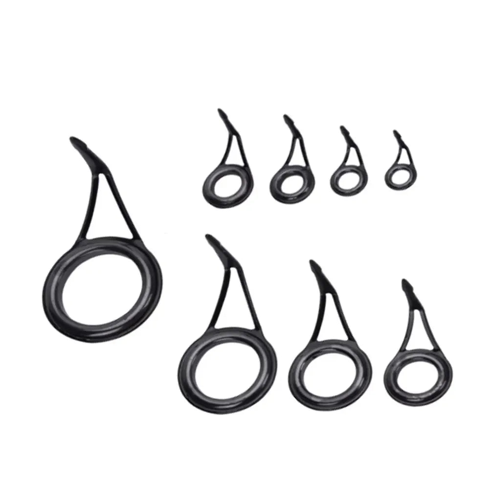 Stainless Steel Fishing Tackle Repair Set Includes Rod Guide Tip Circle Ring Eye Wire Loop Essential Fishing Accessories