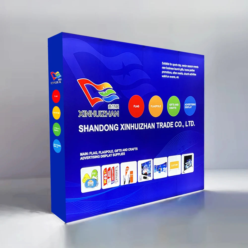 Custom Expand Size 10x10  Advertising Light Display Stands LED Backdrop Portable SEG Pop up Backlit Display Stand