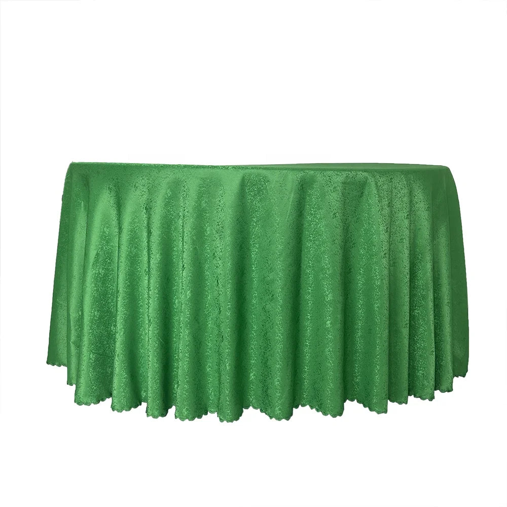 Classic Wedding Table Decorations Gem Green 132 Round Table Cloth