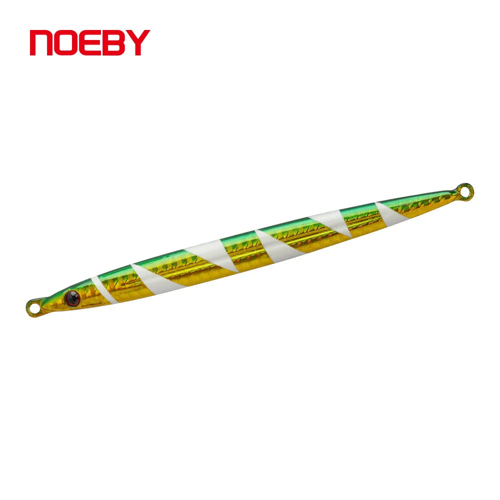 NOEBY Line-incision Technology 60g Pencil Jig Fast Falling Metal Jig Lure Shore Jigging Fishing Metal Lures for Saltwater