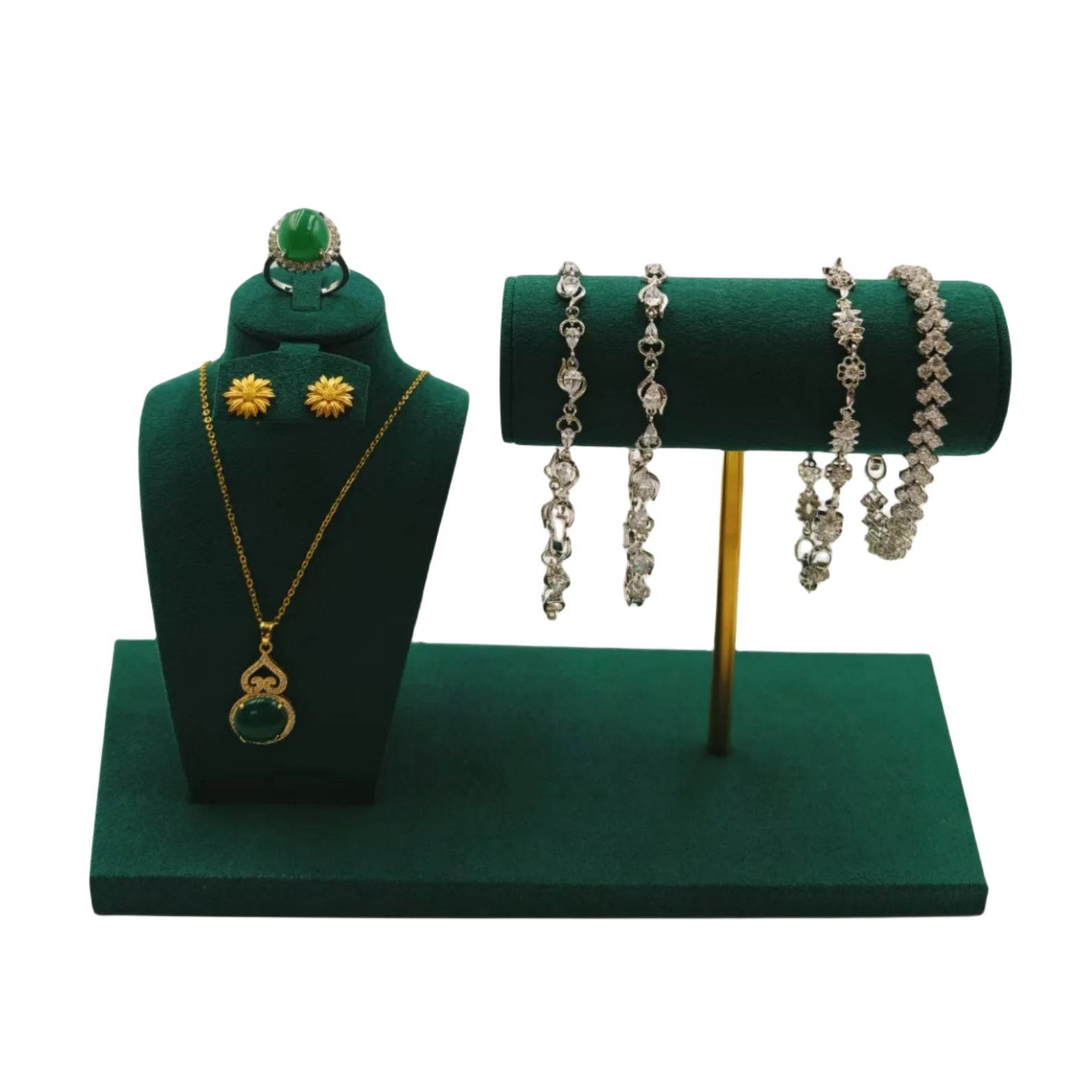 Fashion 8 Colors Necklace Jewelry Display Holder Pendant Window Portrait Display Props Neck Model Jewelry Display Rack