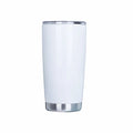 20oz Stainless Steel Tumbler Travel Insulated Coffee Tea Cups Sublimation Lid Camping Daily Use White Colorful Design 12-24hr
