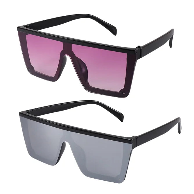 Wholesale Fashion Kids Children Sunglasses Big Frame Oversize Children Sunglasses square Frame Shades protection Lentes De Sol