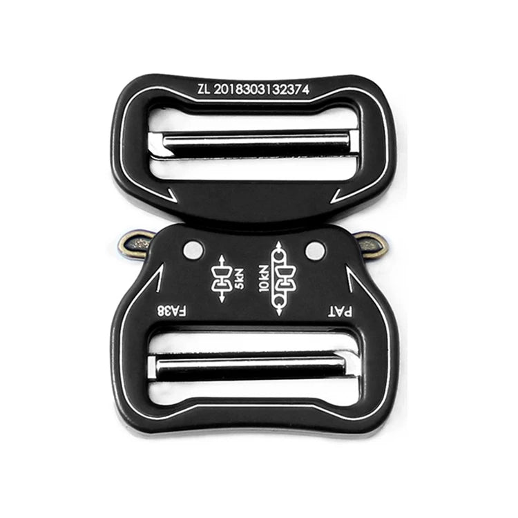 40mm Heavy Duty Tactical Dog Collar Zinc Alloy for Buckle Customized Logo Fashion Belt Buckles