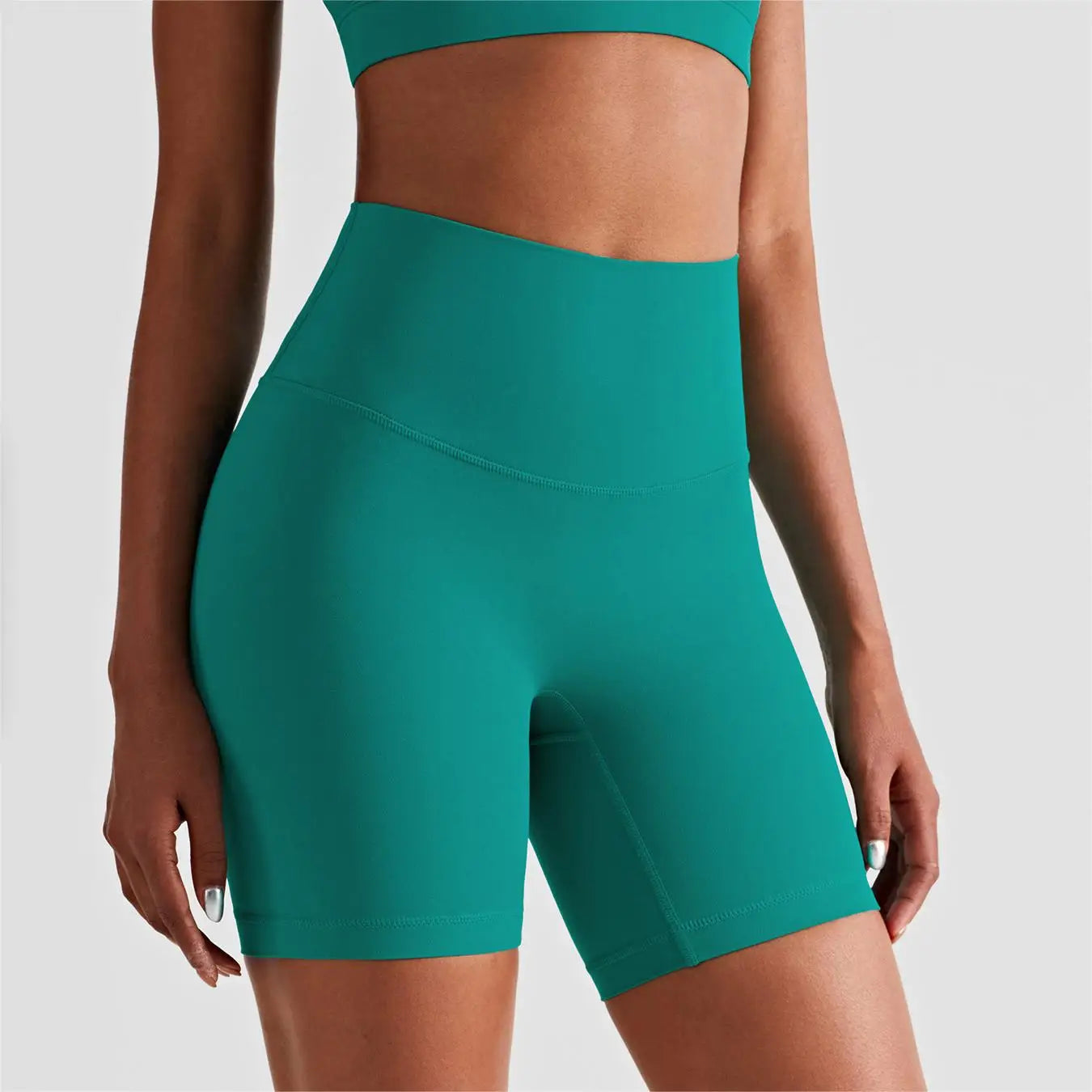 New Hot Selling Summer Women High Waist Running Yoga Shorts Breathable Casual Sports Fitness Gym Shorts