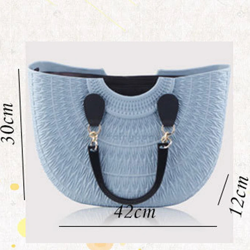 Wholesale Custom Rubber Womens Waterproof Fashional Shoulder Bags Eva Beach Tote Bag Beach Bags Handbag