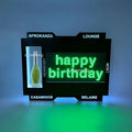 OEM Custom LOGO APP DIY Scrolling Message Sign Glorifier VIP Display Letters Board Glow LED Bottle Presenter for  Nightclub