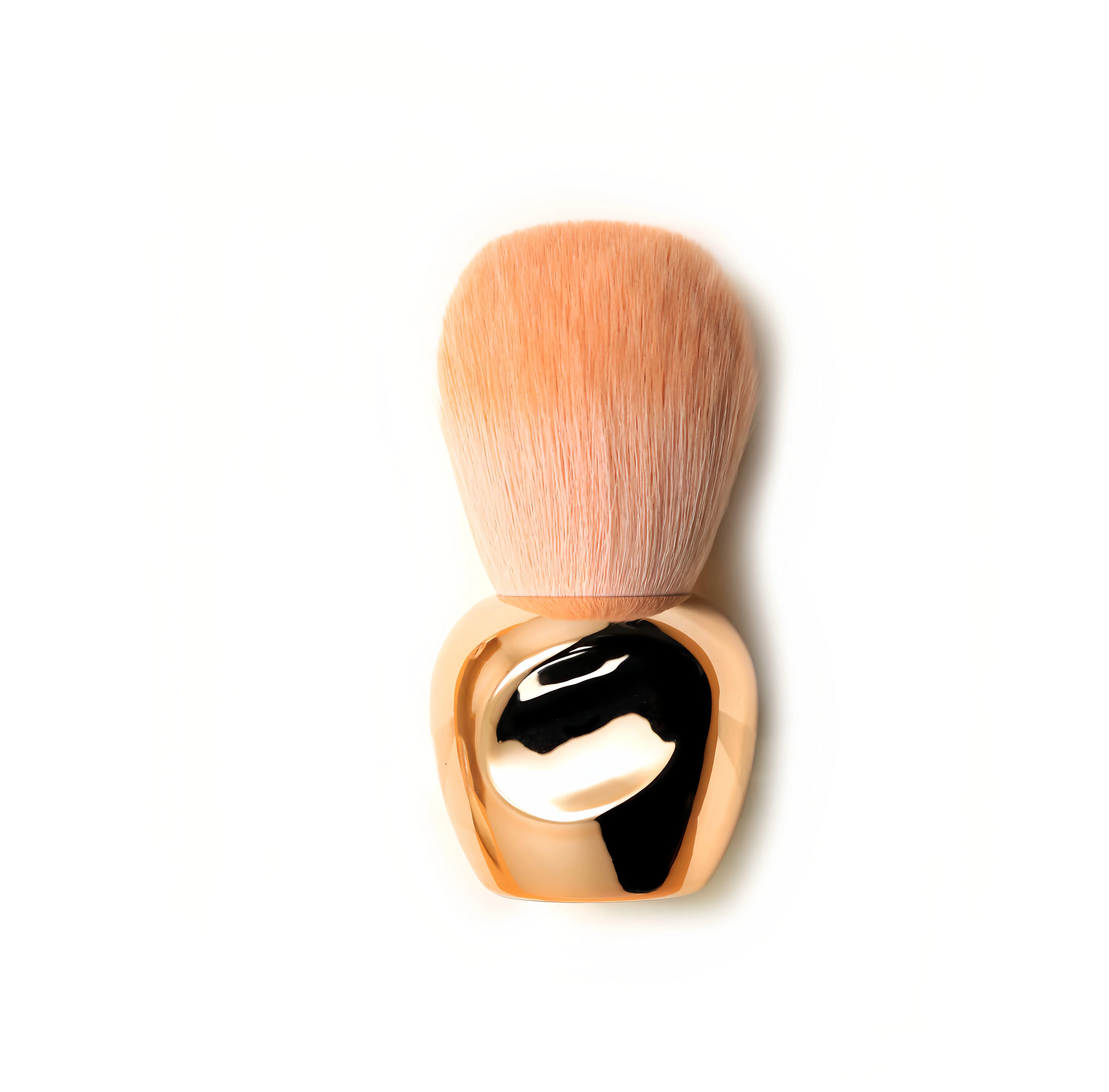 New Rose Gold Clear Plastic Handle Face Powder Blush Brush Manicure Dust Cleaning Pinceles Professional Makeup Beauty Nail Tools
