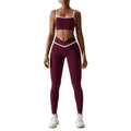 High Quality Casual Yoga Sets for Women Mid Sportswear Workout Leggings Fashionable Gym Wear for Running Fitness Solid Outfit