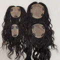 Wholesale Ready to Ship Silk Base Topper Brazilian Hair 100% Hand Made Transparent Human Hair Topper Straight