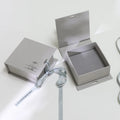 Custom Logo Magnet Book Shape Paper Gift Packagingwith Ribbon Jewelry Packaging Box