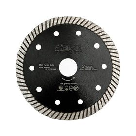 SHDIATOOL 125mm Super-Thin Diamond Turbo Cutting Blades Sintered Turbo Diamond Saw Blades Cutting Disc for Ceramic Tile Granite