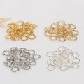 14k Gold Connected Jewelry Findings Simple Open-loop Gold Ring Assembly Copper Handmade Versatile Decorative Accessories