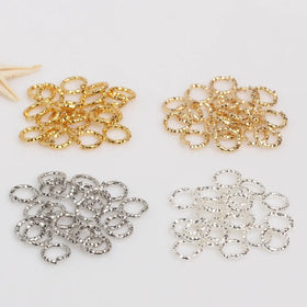 14k Gold Connected Jewelry Findings Simple Open-loop Gold Ring Assembly Copper Handmade Versatile Decorative Accessories