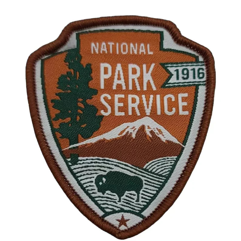 Custom Label Logo Embroidered Patches Iron Embroidery Sew on Woven Patch for Clothing