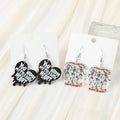 1Pair Valentine Drop Earring Acrylic Heart Fashion Jewelry for Woman Girl Holiday Birthday Gift