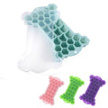 Manjia Food Grade Silicone Bone Shape Reusable Easy-release Ice-Tray Mold with Lid Crystal 3d Ice Cube Making Machine Mold