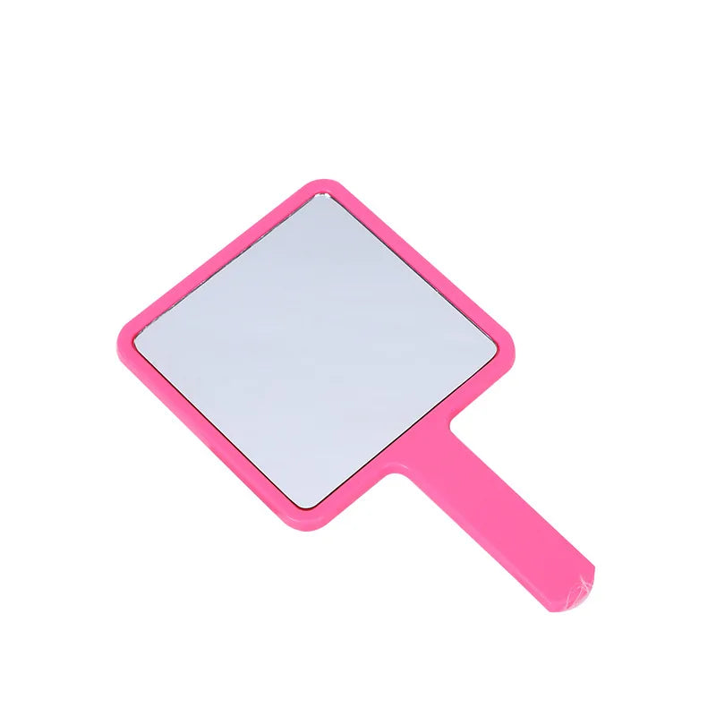 Plastic Silver Cosmetic Mirror 9*16CM Custom Hand Held Mirror Square Portable Makeup Mirror Custom Your Logo
