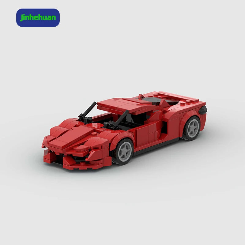 Hot Sale Classic Wholesale Brick Red Supercar Building Blocks Model Toys for Girls Gift Building Block Sets Car
