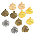 5 Color Antique Silver Color Shell Charms Zinc Alloy Necklaceearring Bracelet Jewelry DIY Handmade 17*17mm D752