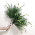 Home Office Decoration Faux Reed Plant Sedge Artificial Pines Needle Grass Branch Fake Club Moss Artificial Plants Greenery
