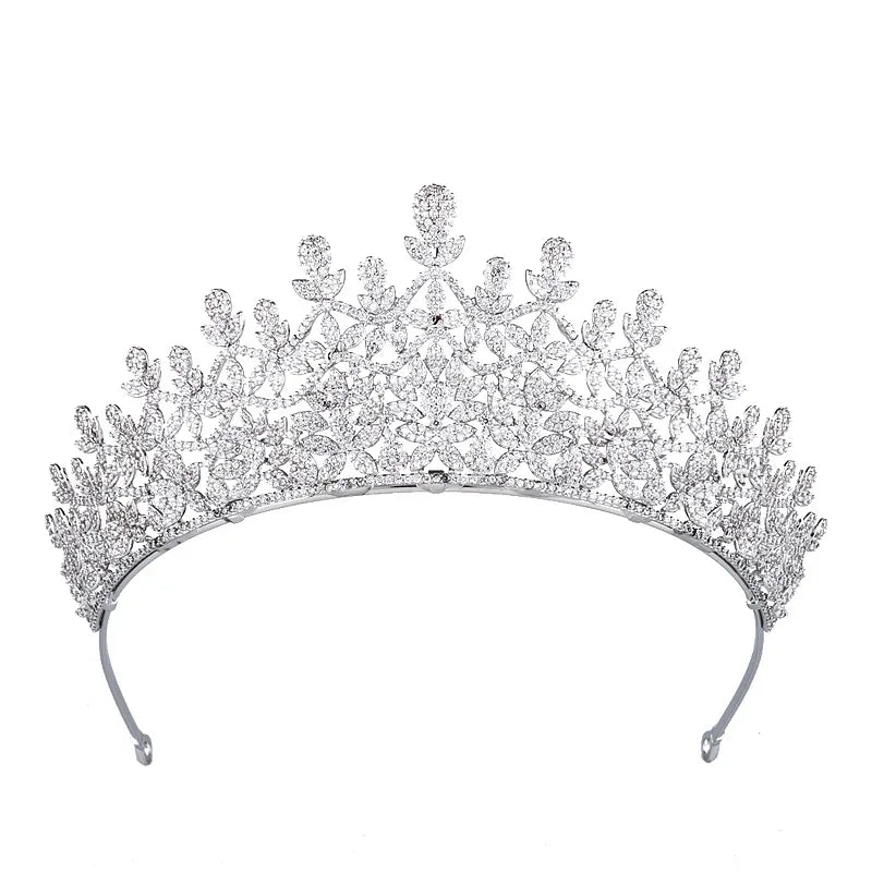 Europe Luxury Baroque Diamond Princess Crown Bridal Wedding Rhinestone Crowns